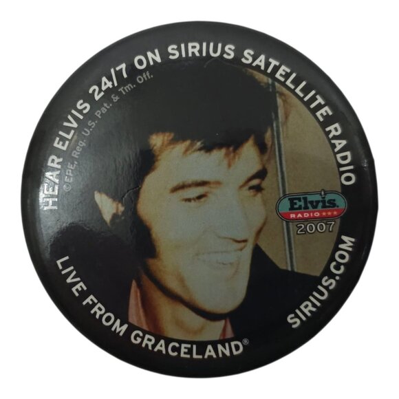 Elvis Presley Sirius Radio Pinbacks 2007 Buttons Badges Memorabilia Souvenir EPE - Picture 5 of 7